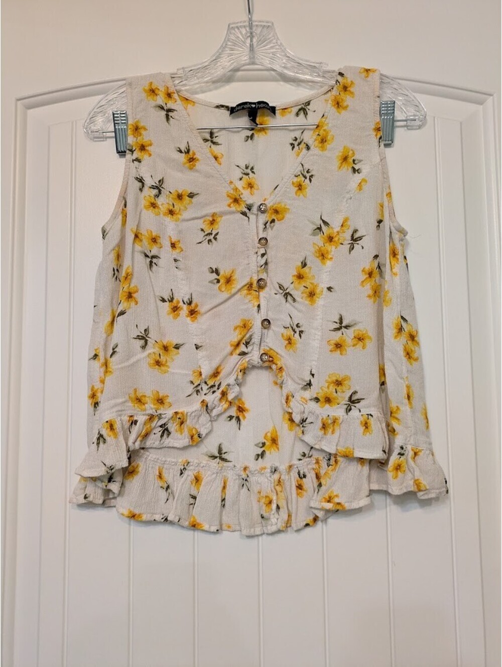 🌼 Derek Heart Floral Tank Top White L — GUC Breezy